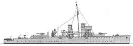 <i>nearly sister-ship </i> HMS <i>Hastings</i> 1942