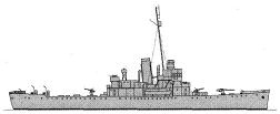<i>Sebago</i> (as HMS <i>Walney</i>) 1942
